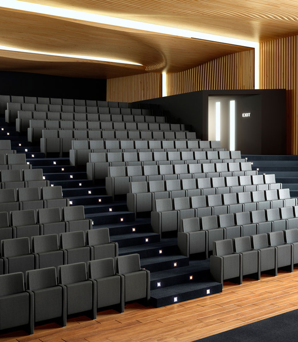 Butacas de auditorio. Audit. Actiu