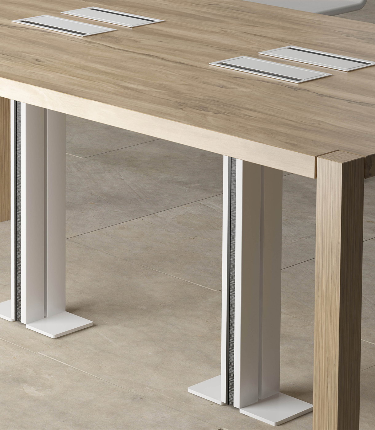 Electrificaciones y pasacables mesas. Wire. Systemtronic